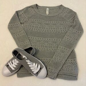 Aeropostale Crochet Pullover Sweater